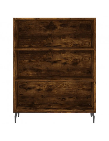 Scaffale Rovere Fumo 69,5x32,5x90 cm in Legno Multistrato