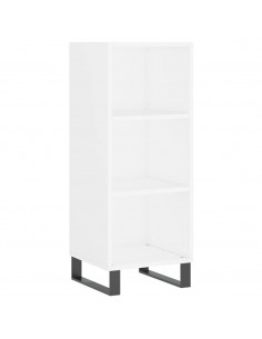 Credenza Bianca 34,5x32,5x90 cm in Legno Multistrato 2