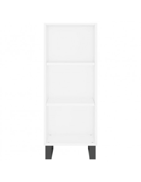 Credenza Bianca 34,5x32,5x90 cm in Legno Multistrato