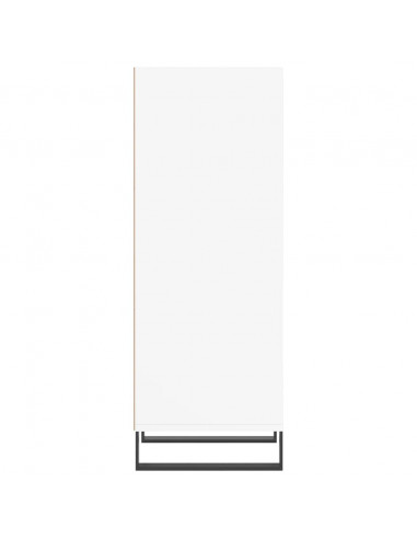 Credenza Bianca 34,5x32,5x90 cm in Legno Multistrato