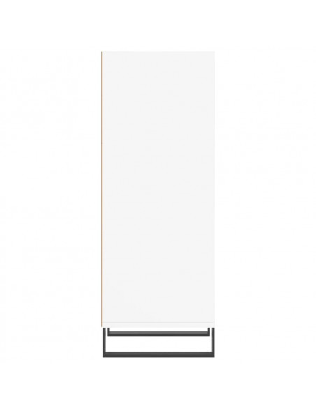 Credenza Bianca 34,5x32,5x90 cm in Legno Multistrato