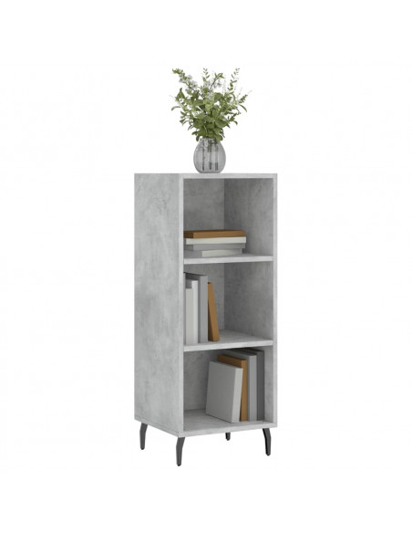 Credenza Grigio Cemento 34,5x32,5x90 cm in Legno Multistrato
