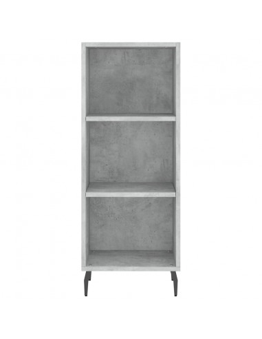 Credenza Grigio Cemento 34,5x32,5x90 cm in Legno Multistrato