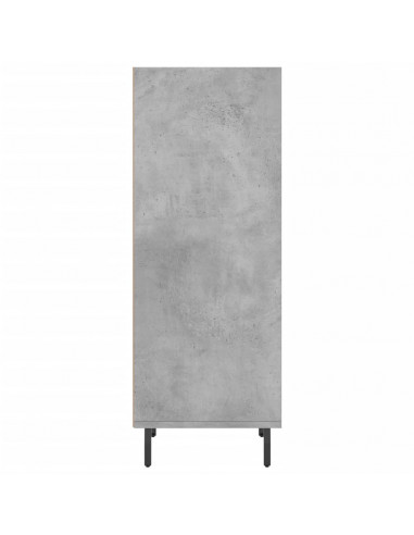 Credenza Grigio Cemento 34,5x32,5x90 cm in Legno Multistrato