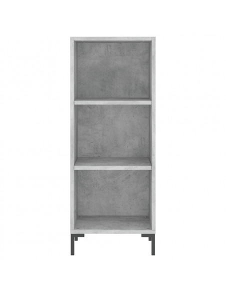 Credenza Grigio Cemento 34,5x32,5x90 cm in Legno Multistrato