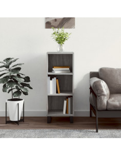 Credenza Grigio Sonoma 34,5x32,5x90 cm in Legno Multistrato 2