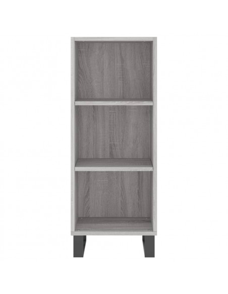 Credenza Grigio Sonoma 34,5x32,5x90 cm in Legno Multistrato