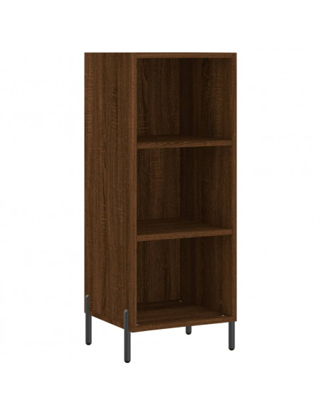 Credenza Rovere Marrone 34,5x32,5x90 cm in Legno Multistrato