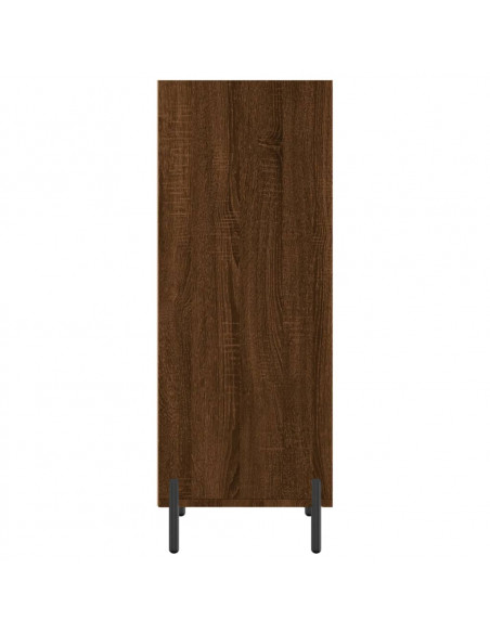 Credenza Rovere Marrone 34,5x32,5x90 cm in Legno Multistrato
