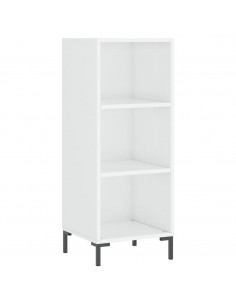 Credenza Bianco Lucido 34,5x32,5x90 cm in Legno Multistrato 2