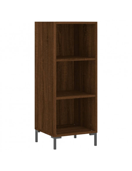 Credenza Rovere Marrone 34,5x32,5x90 cm in Legno Multistrato