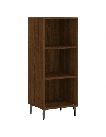 Credenza Rovere Marrone 34,5x32,5x90 cm in Legno Multistrato