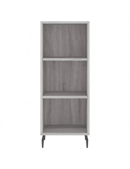 Credenza Grigio Sonoma 34,5x32,5x90 cm in Legno Multistrato