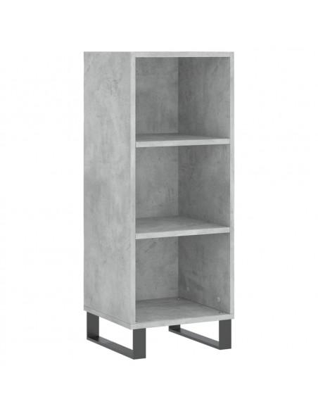 Credenza Grigio Cemento 34,5x32,5x90 cm in Legno Multistrato