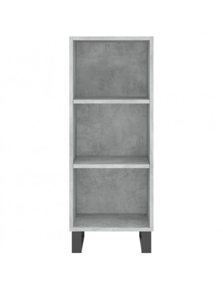 Credenza Grigio Cemento 34,5x32,5x90 cm in Legno Multistrato