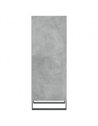 Credenza Grigio Cemento 34,5x32,5x90 cm in Legno Multistrato