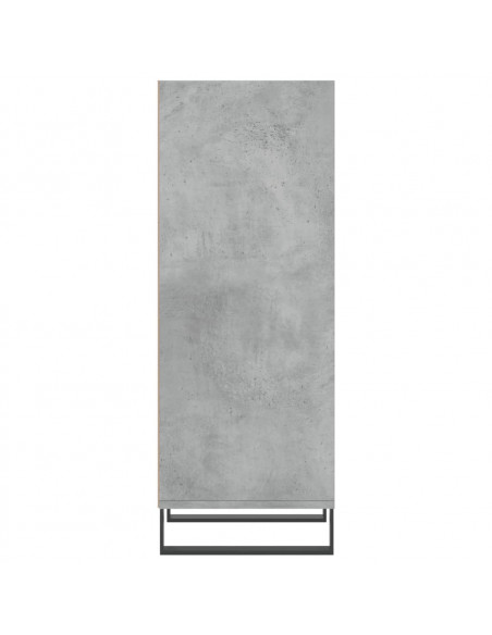 Credenza Grigio Cemento 34,5x32,5x90 cm in Legno Multistrato