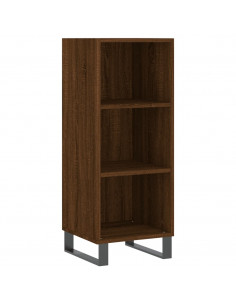 Credenza Rovere Marrone 34,5x32,5x90 cm in Legno Multistrato 2