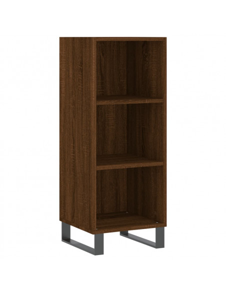 Credenza Rovere Marrone 34,5x32,5x90 cm in Legno Multistrato