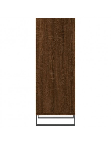 Credenza Rovere Marrone 34,5x32,5x90 cm in Legno Multistrato