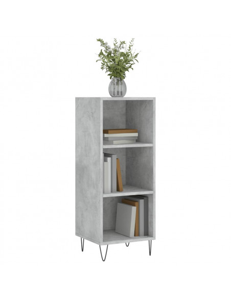 Credenza Grigio Cemento 34,5x32,5x90 cm in Legno Multistrato