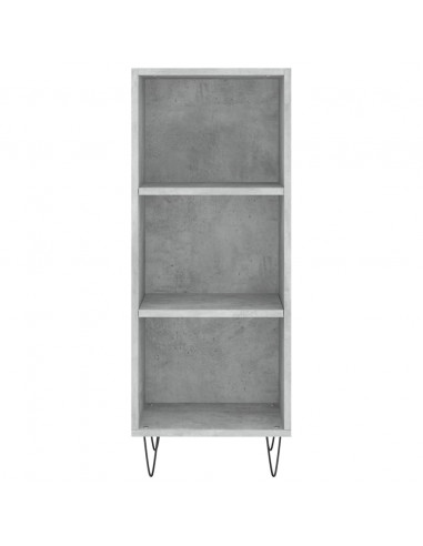 Credenza Grigio Cemento 34,5x32,5x90 cm in Legno Multistrato