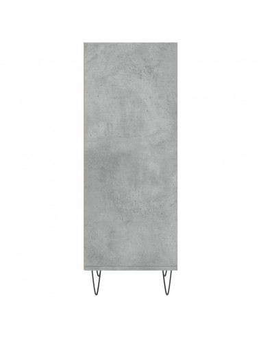 Credenza Grigio Cemento 34,5x32,5x90 cm in Legno Multistrato