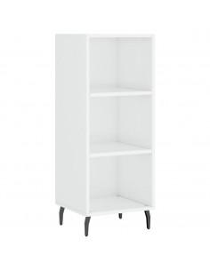 Credenza Bianco Lucido 34,5x32,5x90 cm in Legno Multistrato 2