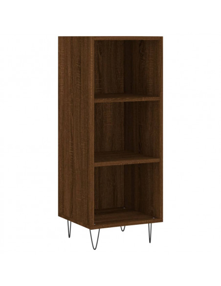 Credenza Rovere Marrone 34,5x32,5x90 cm in Legno Multistrato