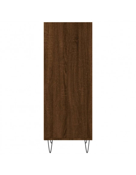 Credenza Rovere Marrone 34,5x32,5x90 cm in Legno Multistrato