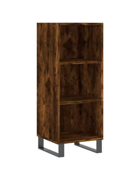 Credenza Rovere Fumo 34,5x32,5x90 cm in Legno Multistrato