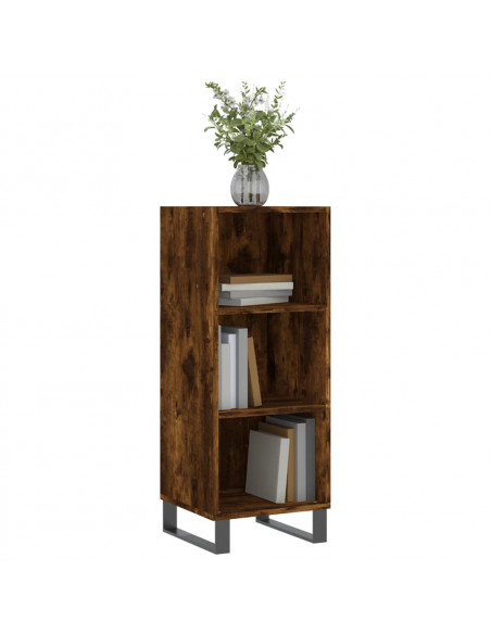 Credenza Rovere Fumo 34,5x32,5x90 cm in Legno Multistrato