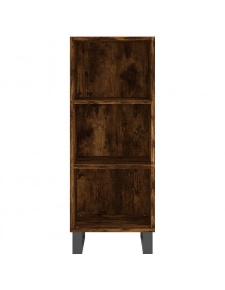 Credenza Rovere Fumo 34,5x32,5x90 cm in Legno Multistrato