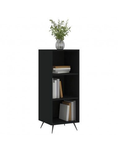 Scaffale Nero 34,5x32,5x90 cm in Legno Multistrato