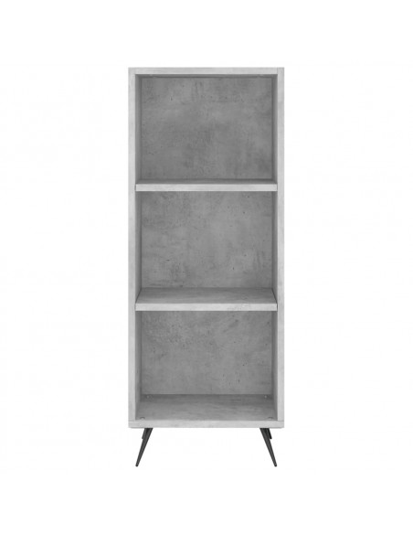 Scaffale Grigio Cemento 34,5x32,5x90cm Legno Multistrato