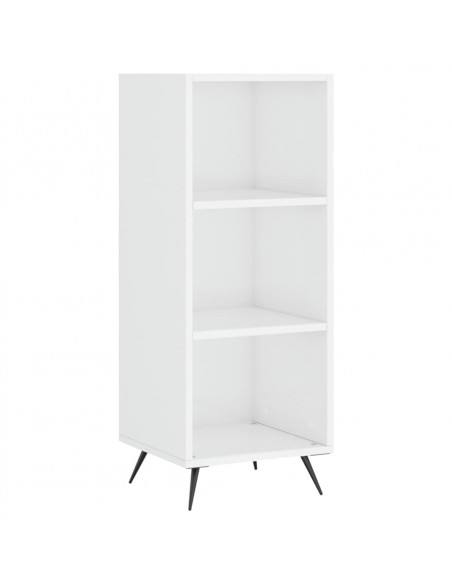 Scaffale Bianco Lucido 34,5x32,5x90 cm Legno Multistrato