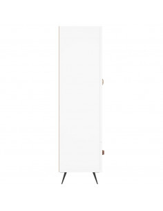 Credenza Bianca 69,5x31x115 cm in Legno Multistrato 2