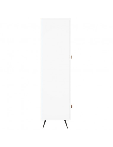 Credenza Bianca 69,5x31x115 cm in Legno Multistrato