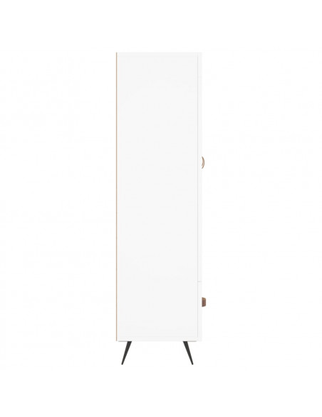 Credenza Bianca 69,5x31x115 cm in Legno Multistrato