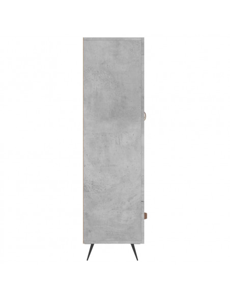 Credenza Grigio Cemento 69,5x31x115 cm in Legno Multistrato
