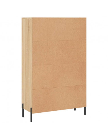Credenza Rovere Sonoma 69,5x31x115 cm in Legno Multistrato