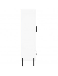 Credenza Bianca 69,5x31x115 cm in Legno Multistrato 2
