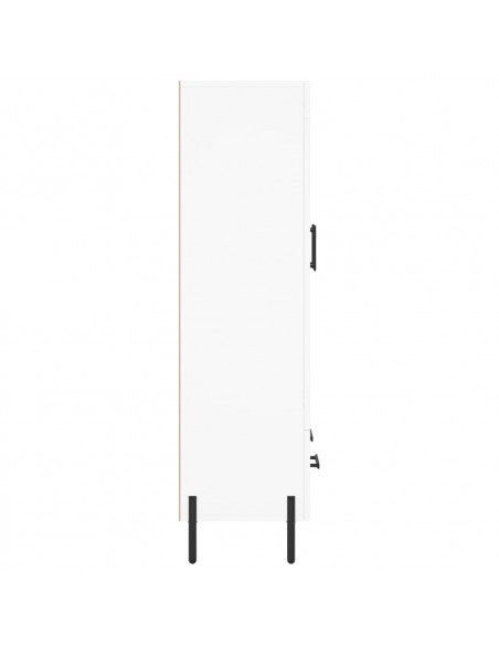 Credenza Bianca 69,5x31x115 cm in Legno Multistrato