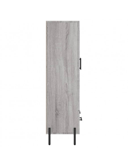Credenza Grigio Sonoma 69,5x31x115 cm in Legno Multistrato