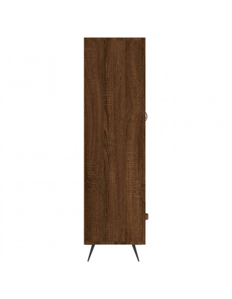 Credenza Rovere Marrone 69,5x31x115 cm in Legno Multistrato