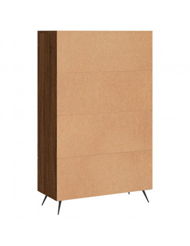 Credenza Rovere Marrone 69,5x31x115 cm in Legno Multistrato