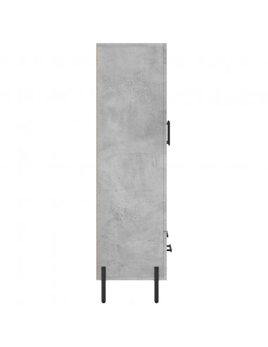 Credenza Grigio Cemento 69,5x31x115 cm in Legno Multistrato