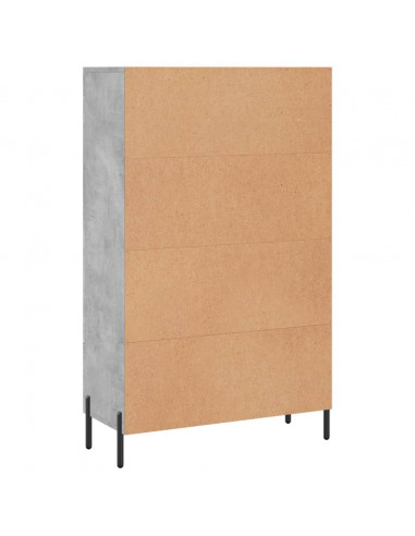 Credenza Grigio Cemento 69,5x31x115 cm in Legno Multistrato