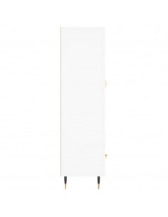 Credenza Bianca 69,5x31x115 cm in Legno Multistrato 2