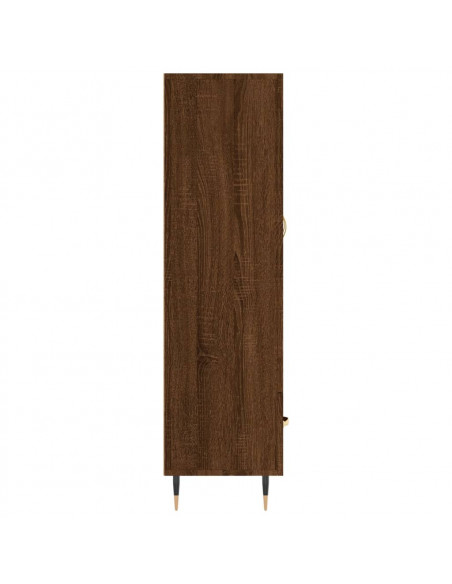 Credenza Rovere Marrone 69,5x31x115 cm in Legno Multistrato